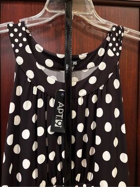 Kohl's Black and White Polka Dot Tank Dress